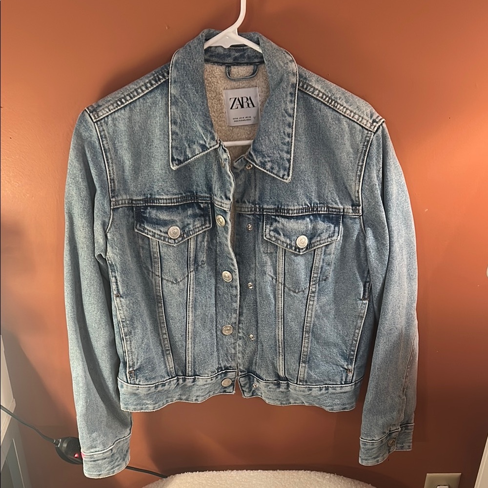 Zara Women's Blue Denim Jacket